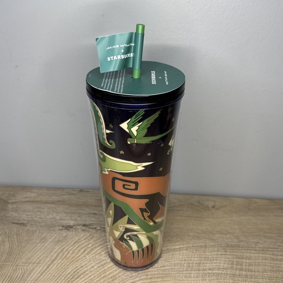 Starbucks Other - Starbucks x Mike Willcox Tumbler Venti 24oz Celestial Forest Swallow Bird Witchy